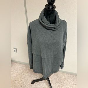 Athleta gray cowl neck hoodie